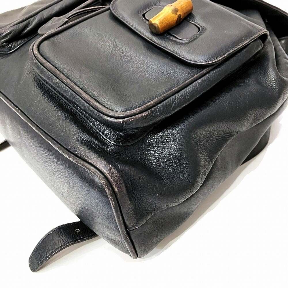 Gucci Vintage Bamboo Backpack Leather #266838G42B - Picture 7 of 9